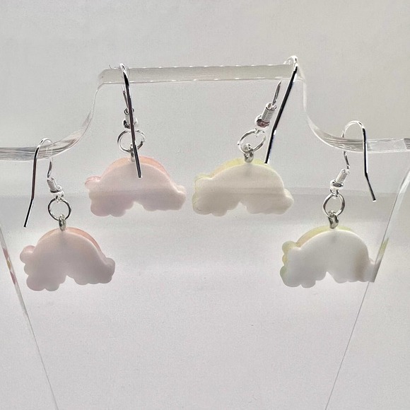 Rainbow Earrings - Summer Spring Earrings - Little Girl Earrings - Kawaii Earrin - Picture 6 of 11